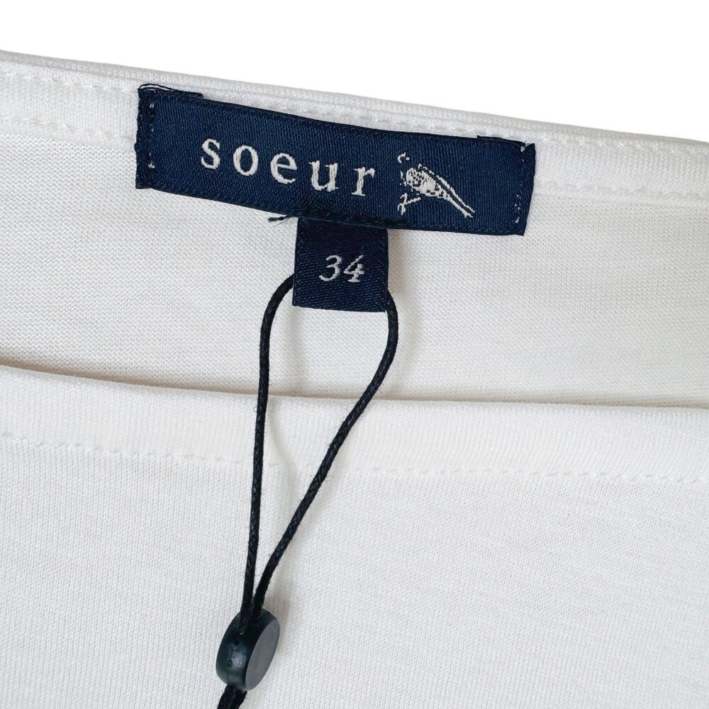 Soeur Sepia T-Shirt White NWT - Picture 6 of 9